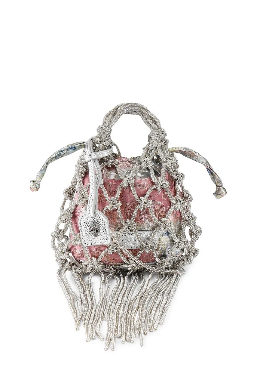 Kabelka Kurt Geiger London strieborná farba, 5032467999