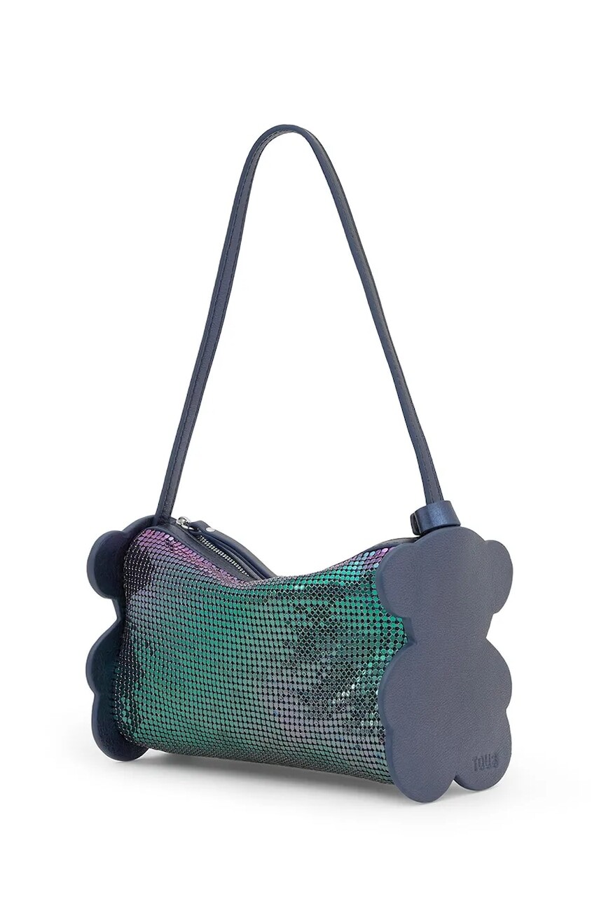 Kožená kabelka Tous Salsi tyrkysová farba, 2002354635