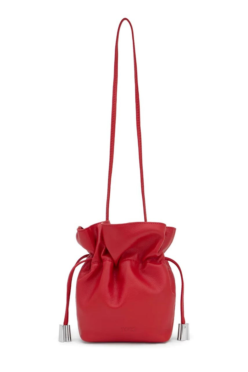 Kožená kabelka Tous Heritage červená farba, 2002375417