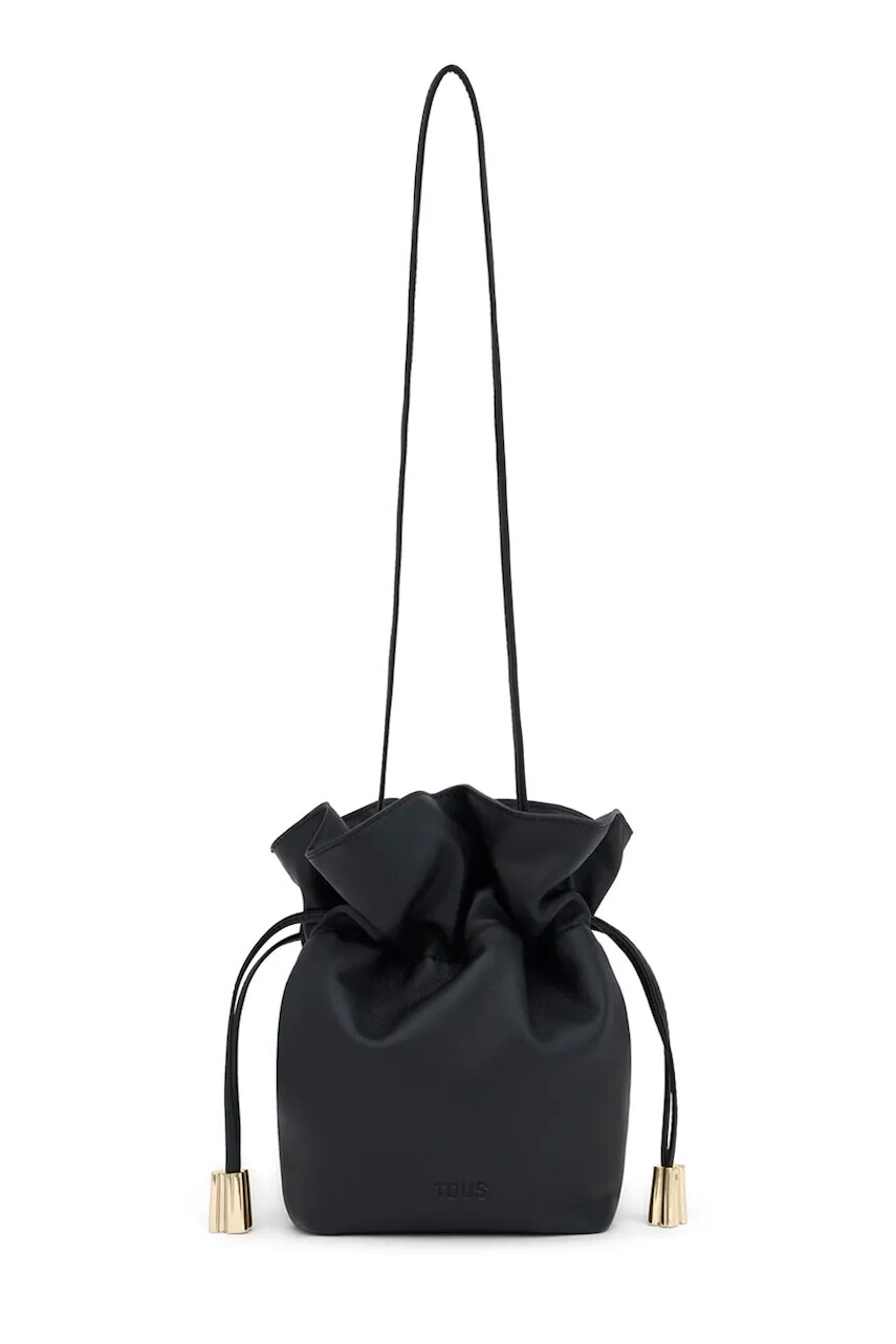 Kožená kabelka Tous Heritage čierna farba, 2002375451