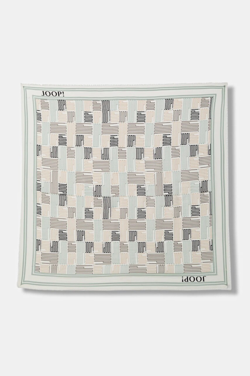 Šatka Joop! béžová farba, vzorovaná, 30100554