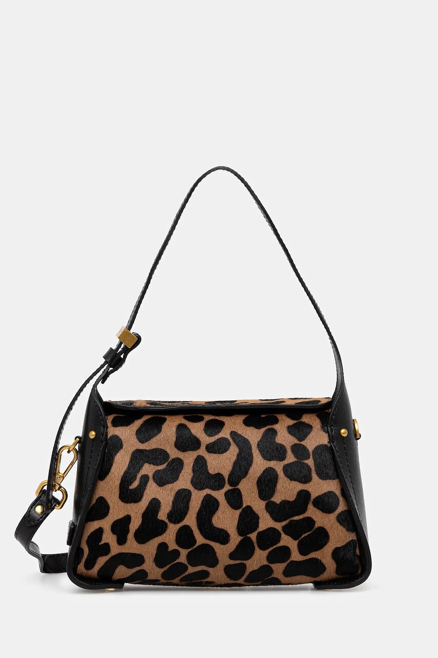 Kožená kabelka Gianni Chiarini Penelope hnedá farba, BS.11869