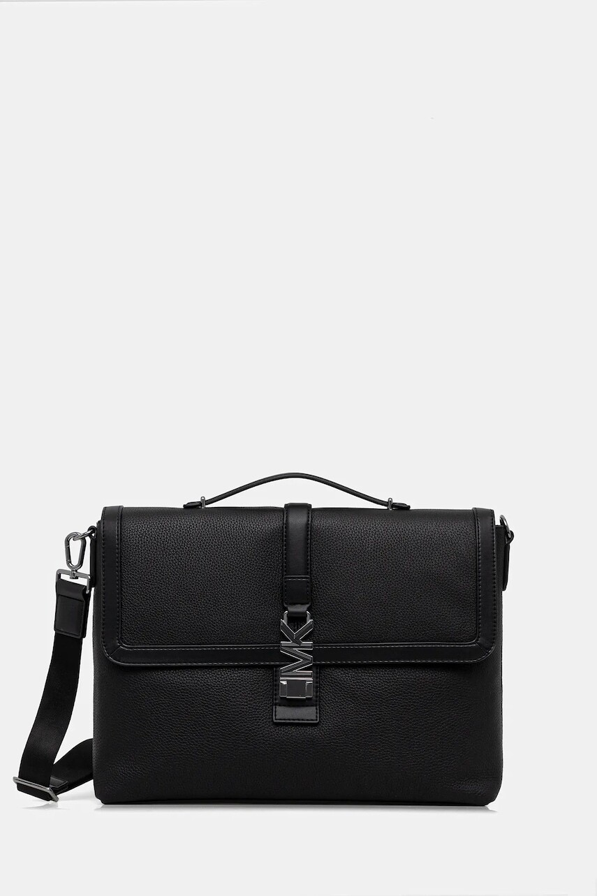 Kožená taška Michael Kors čierna farba, 33R6LHDA9L