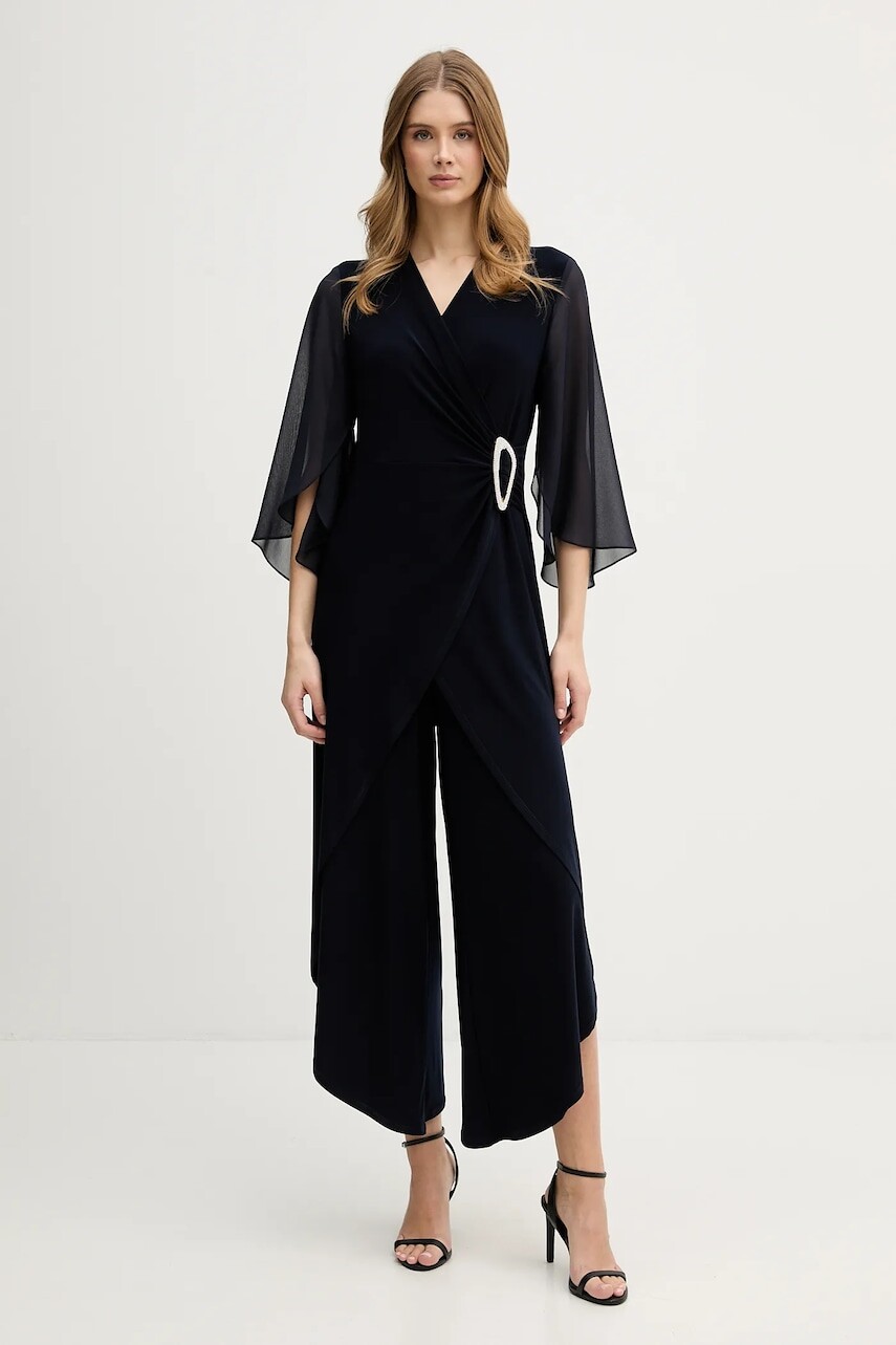 Overal Joseph Ribkoff tmavomodrá farba, v výstrih, 261783