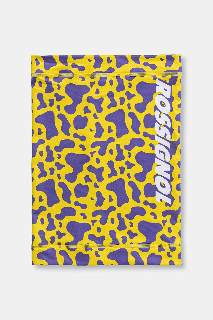 Šál komín Rossignol žltá farba, vzorovaná, RLOMF01