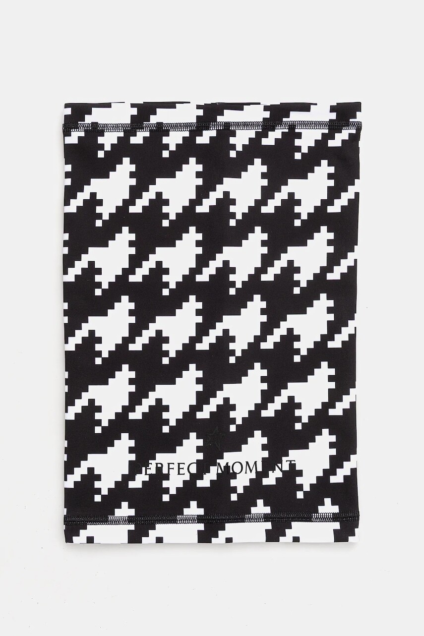 Šál komín Perfect Moment čierna farba, vzorovaná, U8000207