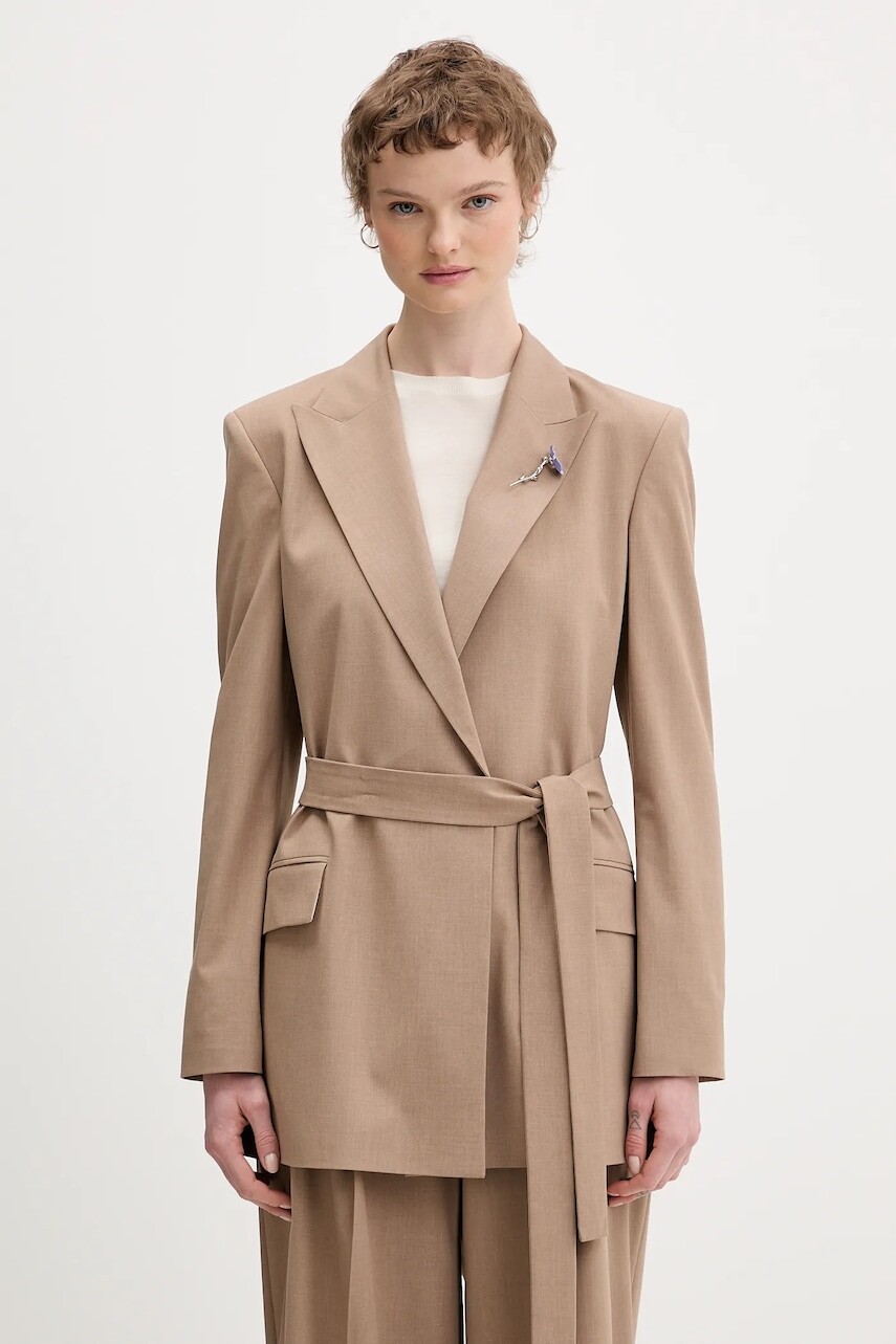 Sako HUGO Abivale béžová farba, 50554029