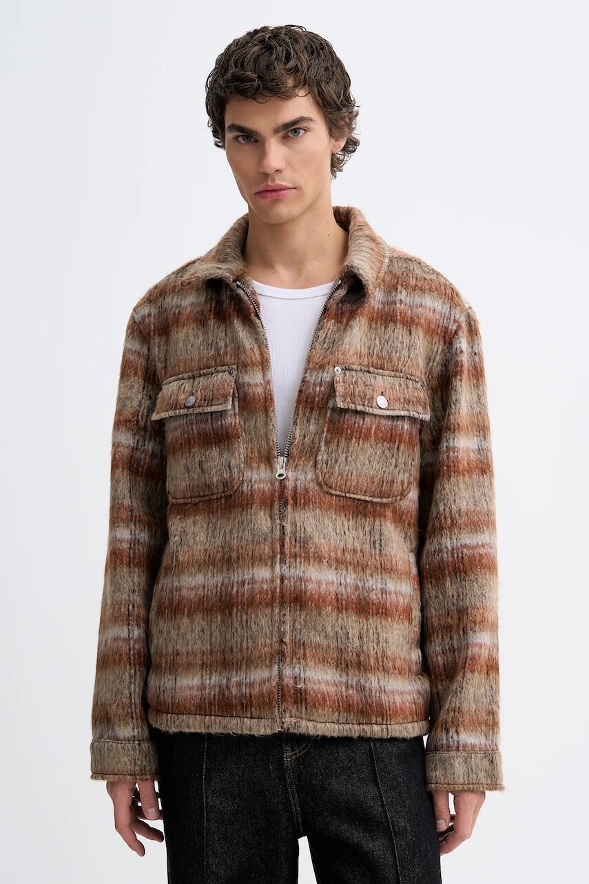 Košeľové sako The Ragged Priest hnedá farba, prechodná, RPAW252002OW