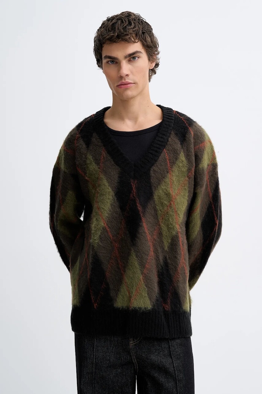 Sveter The Ragged Priest zelená farba, RPAW252018KW