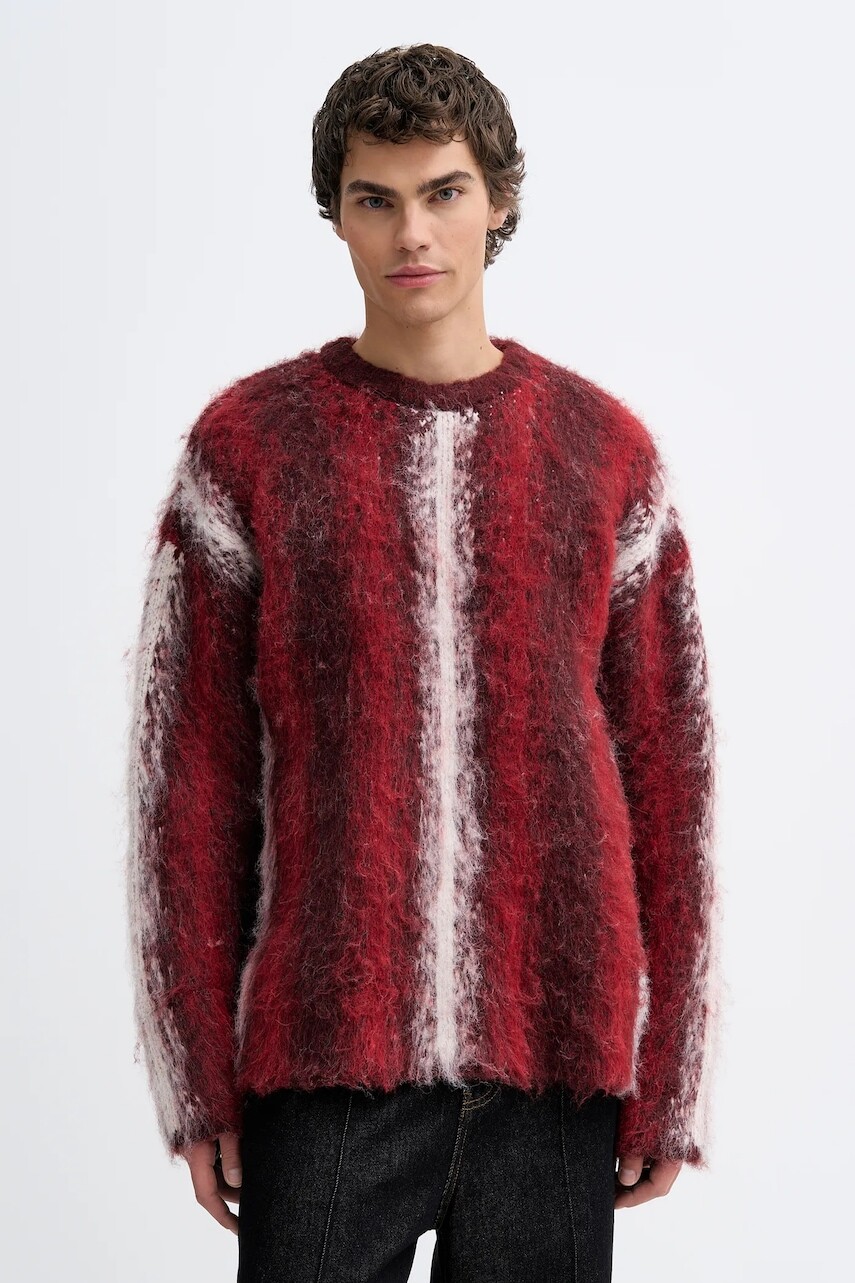 Sveter The Ragged Priest červená farba, teplé, RPAW252017KW