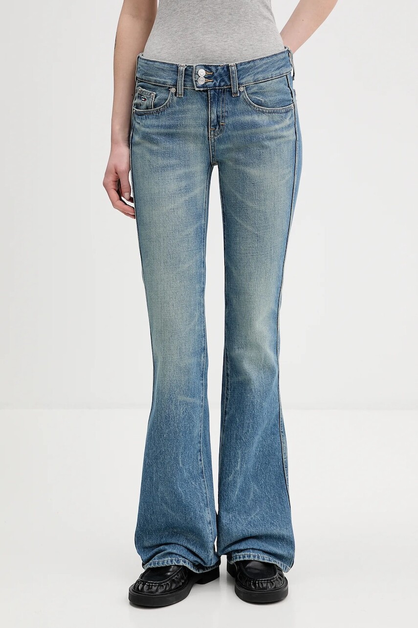 Rifle Tommy Jeans vysoký pás, DW0DW22472