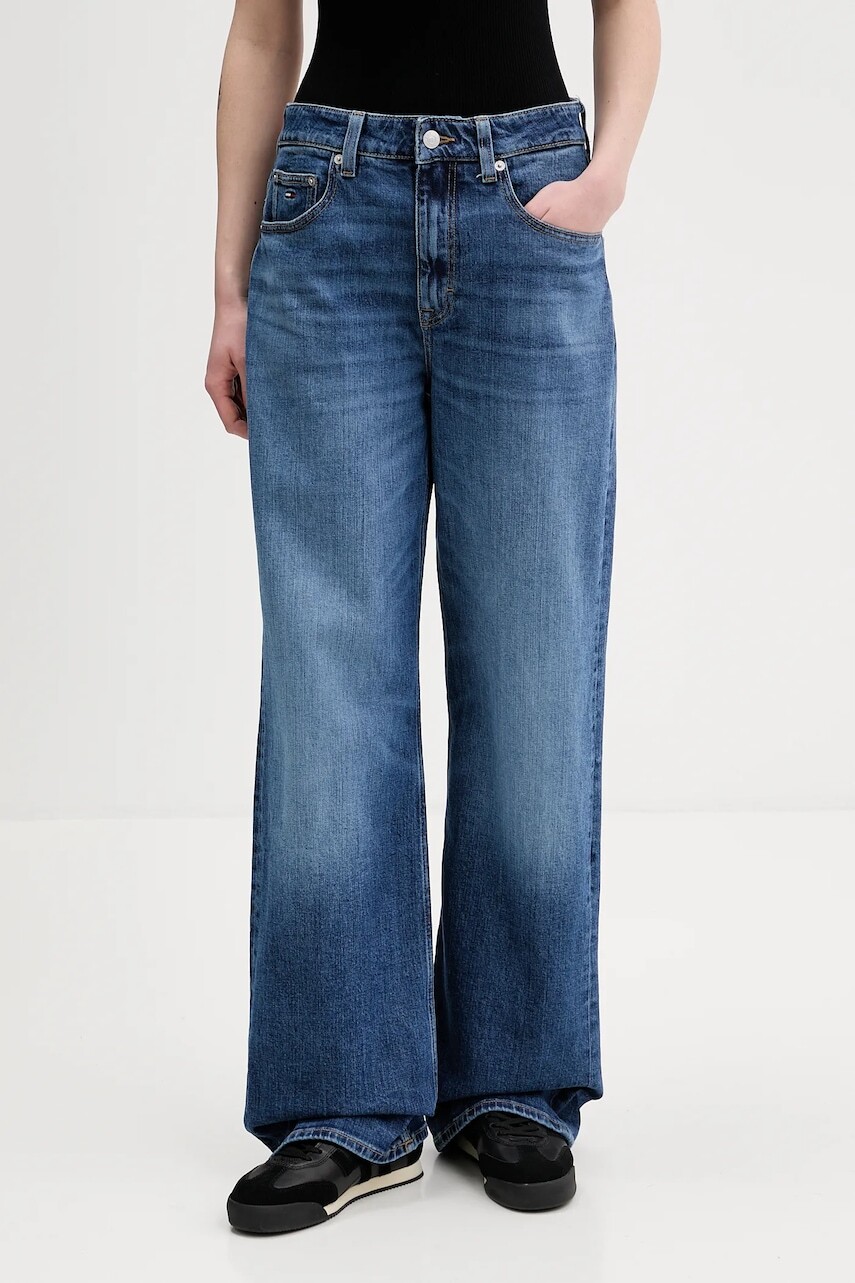 Rifle Tommy Jeans vysoký pás, DW0DW22624