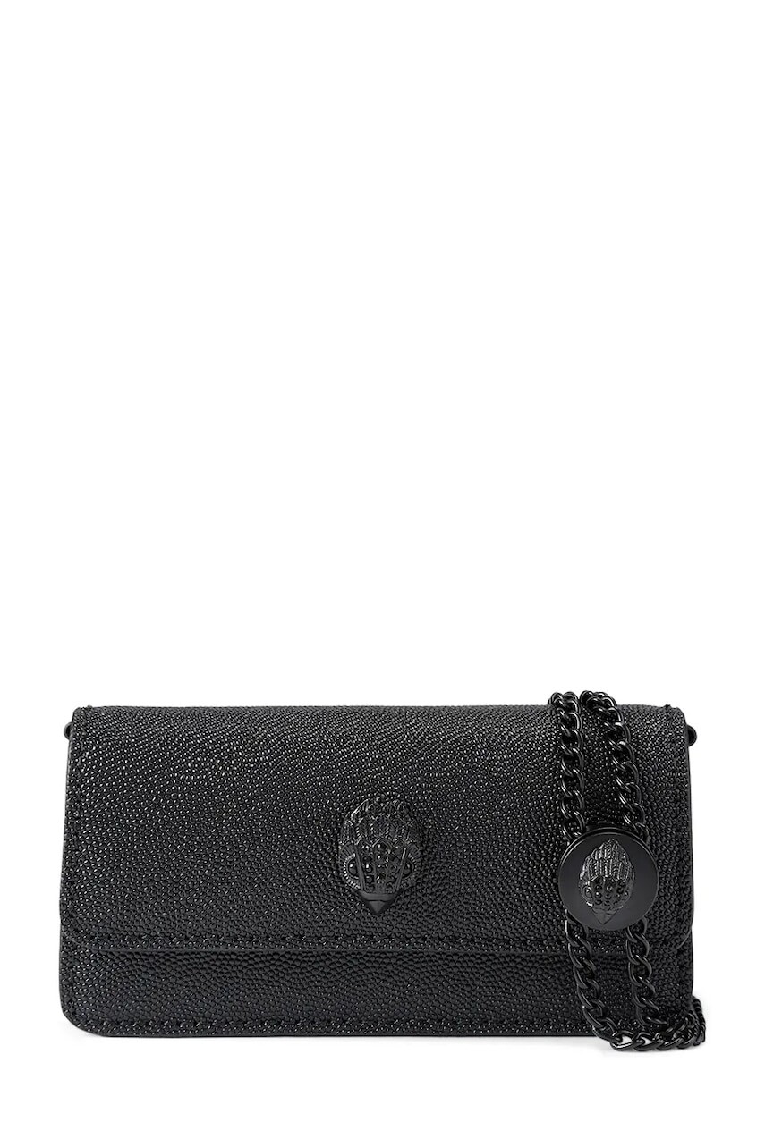 Kožená kabelka Kurt Geiger London Shoreditch čierna farba, 5368500109