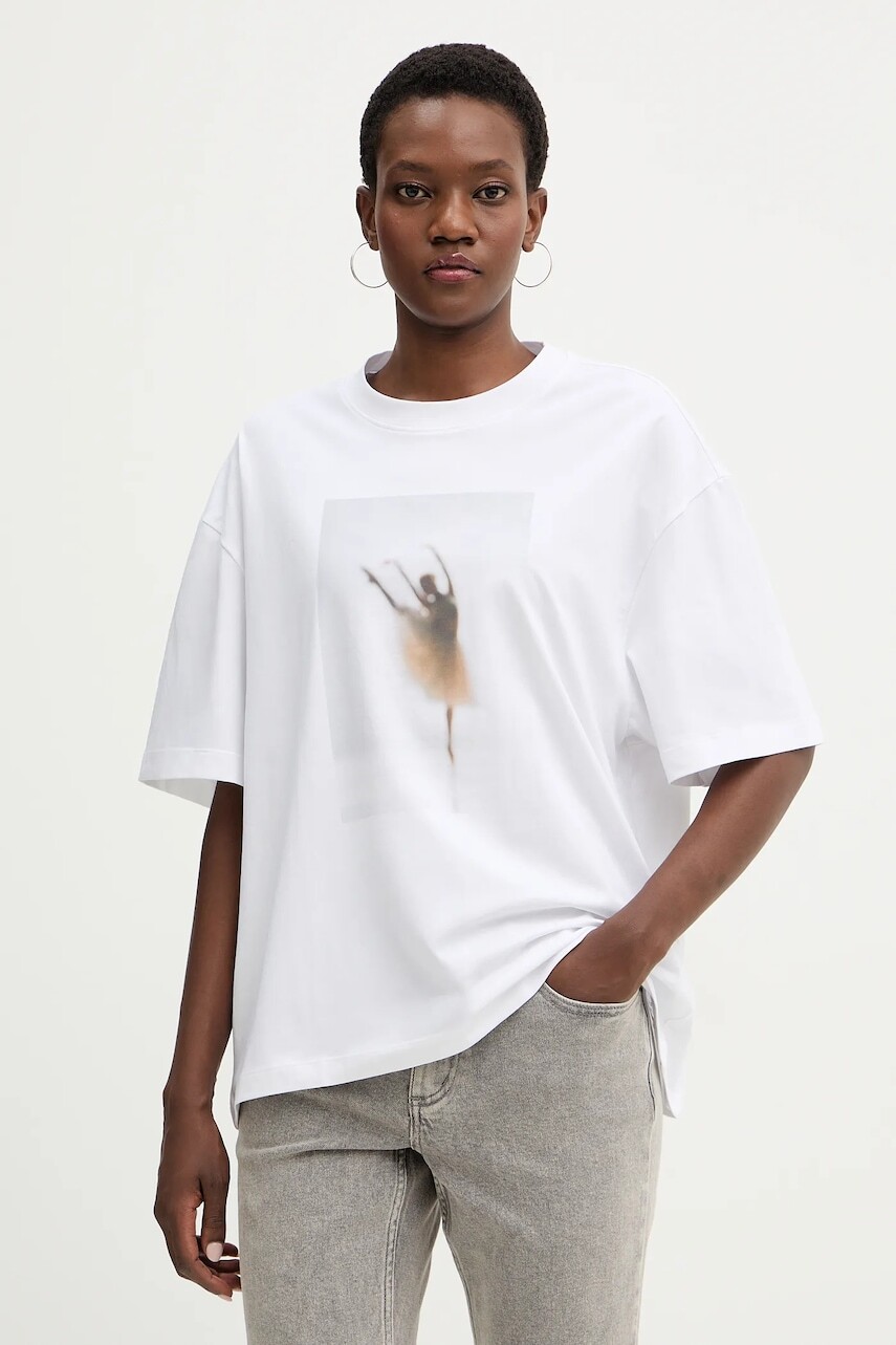 Tričko BOSS Orange C Eboys 1 dámske, biela farba, 50556978