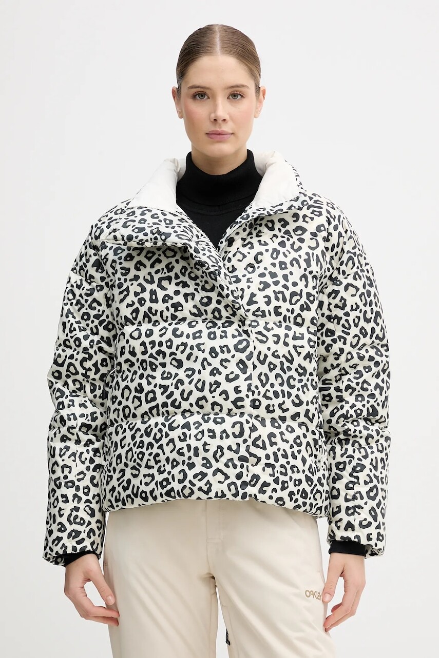 Páperová lyžiarska bunda Rossignol ARETU béžová farba, RLOWJ41