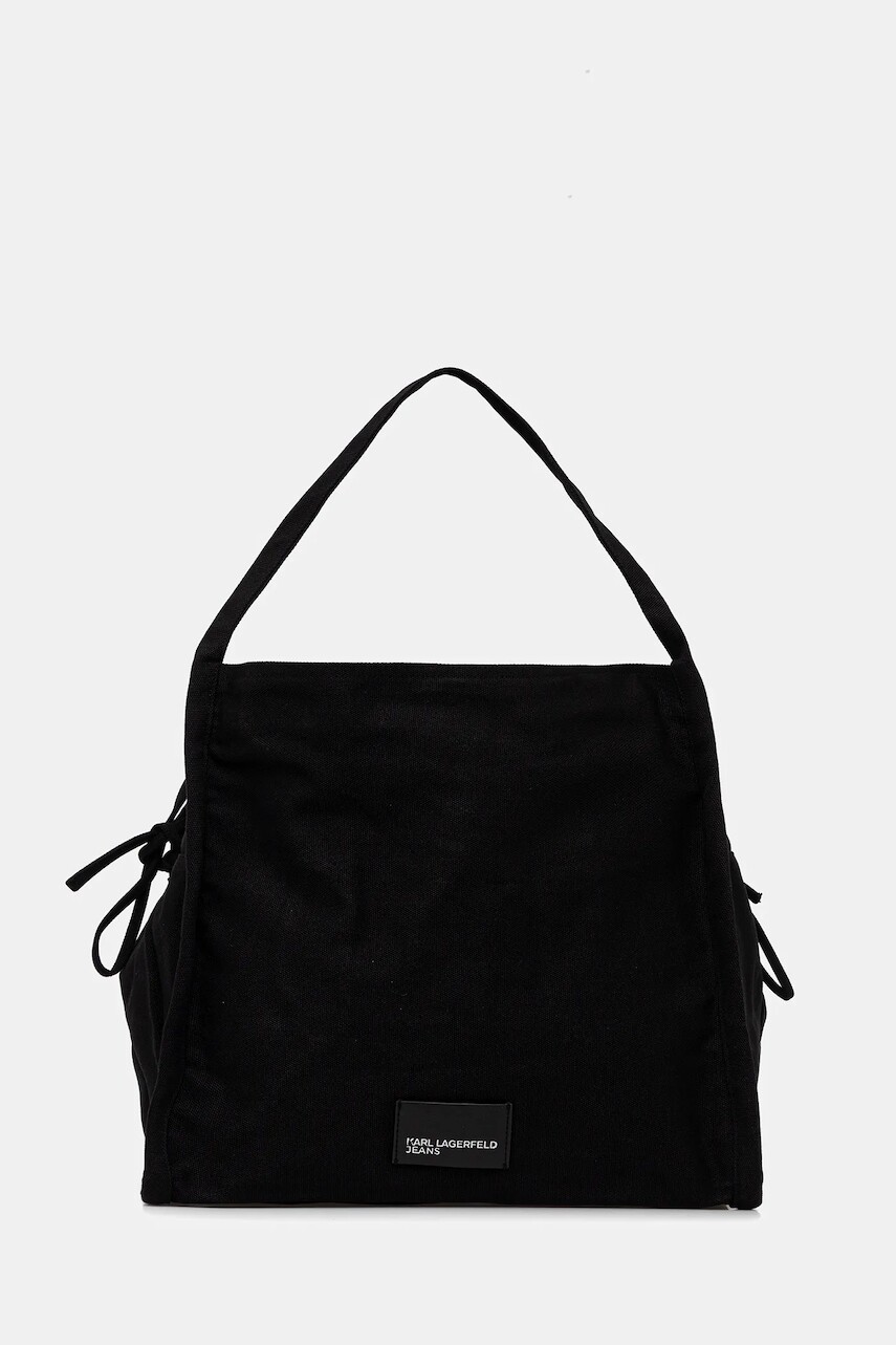 Bavlnená taška Karl Lagerfeld Jeans čierna farba, B1W50082