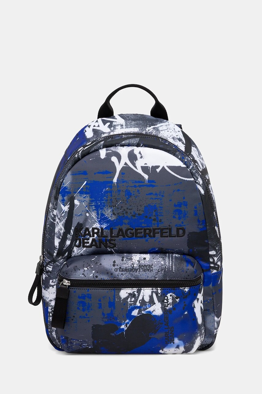 Ruksak Karl Lagerfeld Jeans šedá farba, veľký, vzorovaný, B1M30129