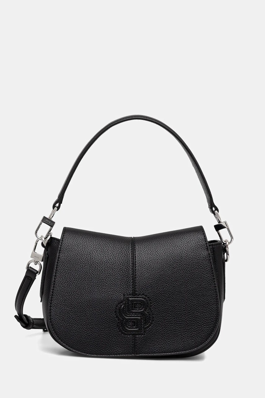 Kabelka BOSS Anett NEW Saddle čierna farba, 50557908