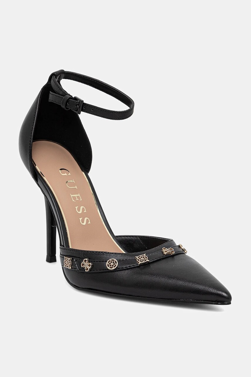 Lodičky Guess NANAE čierna farba, FLPNAA LEA08