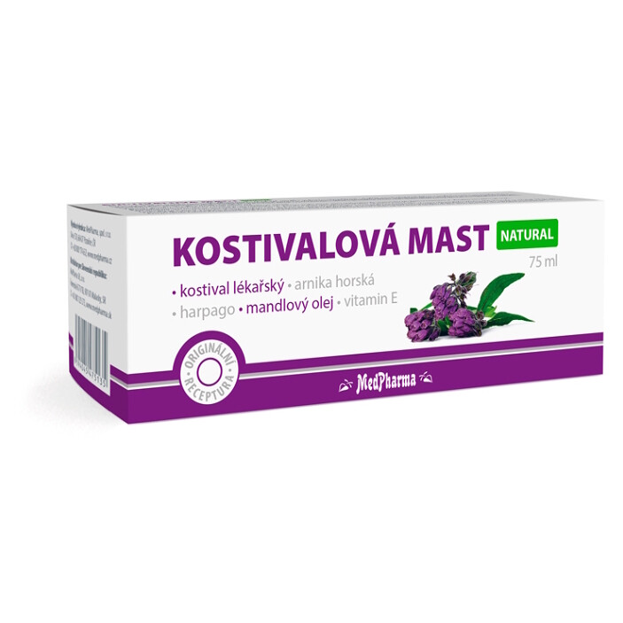 MEDPHARMA Kostihojová masť NATURAL 75 ml, poškodený obal