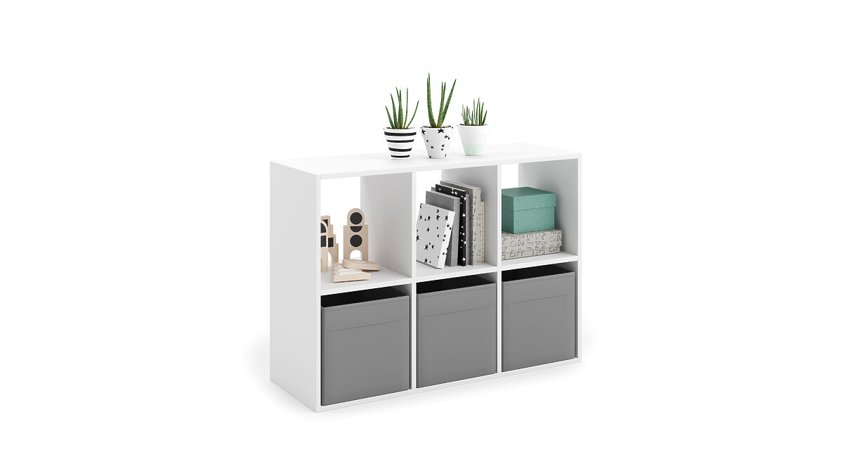 Regál Kob Lonii 2x3 biely