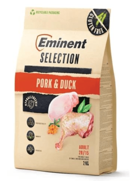 Eminent dog Selection Adult Pork & Duck granule pre psy 2 kg