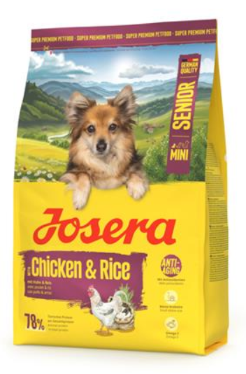 Josera Dog Mini Senior Chicken & Rice granule pre psy 3 kg