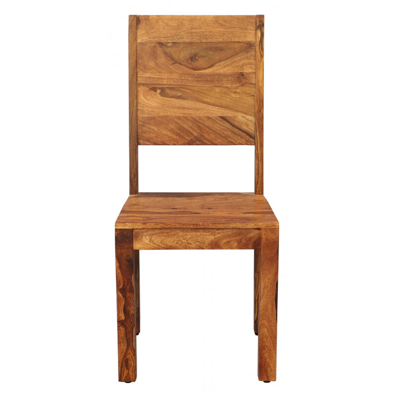 indickynabytok.sk - Stolička Gani s plným operadlom z indického masívu palisander