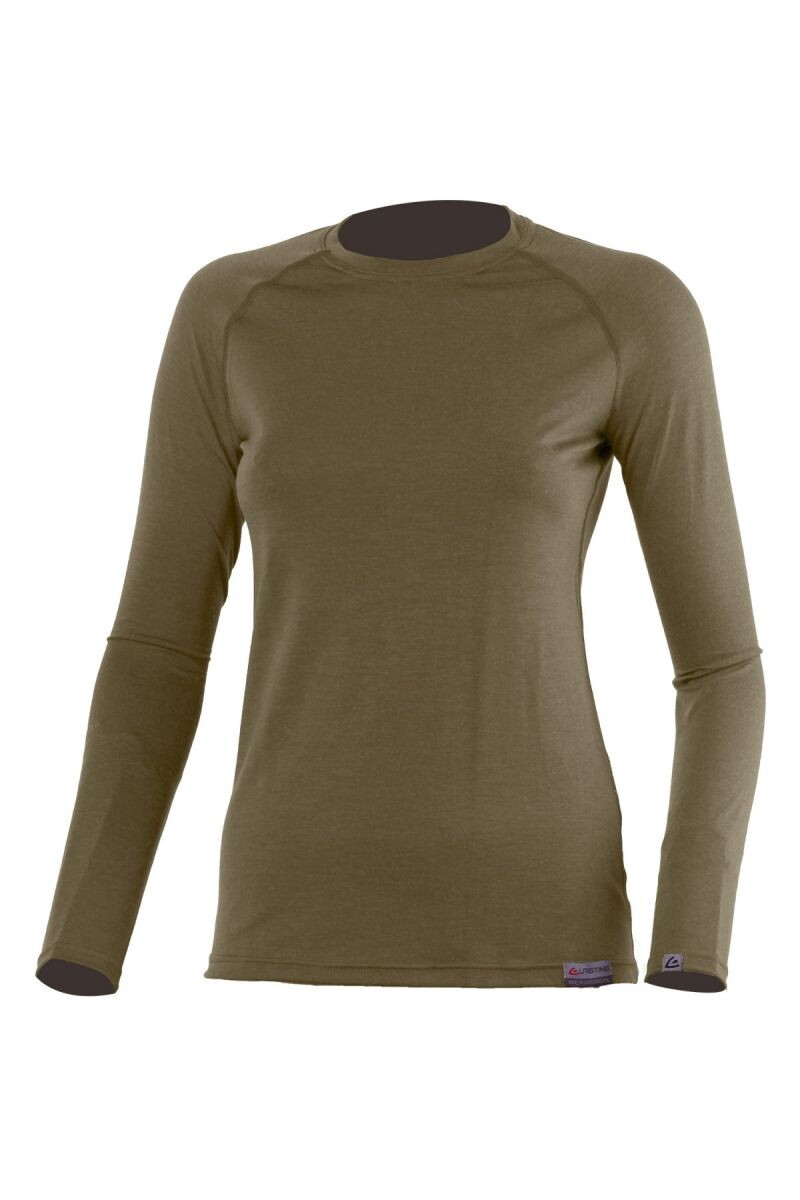 Lasting Atila 6363 zelené vlnené merino triko Veľkosť: L 8595067803289