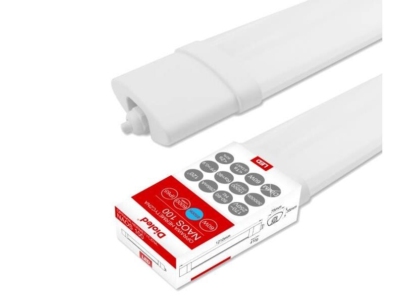 Lineárne DIOLED svietidlo Naos 130 60W 6500K 120cm