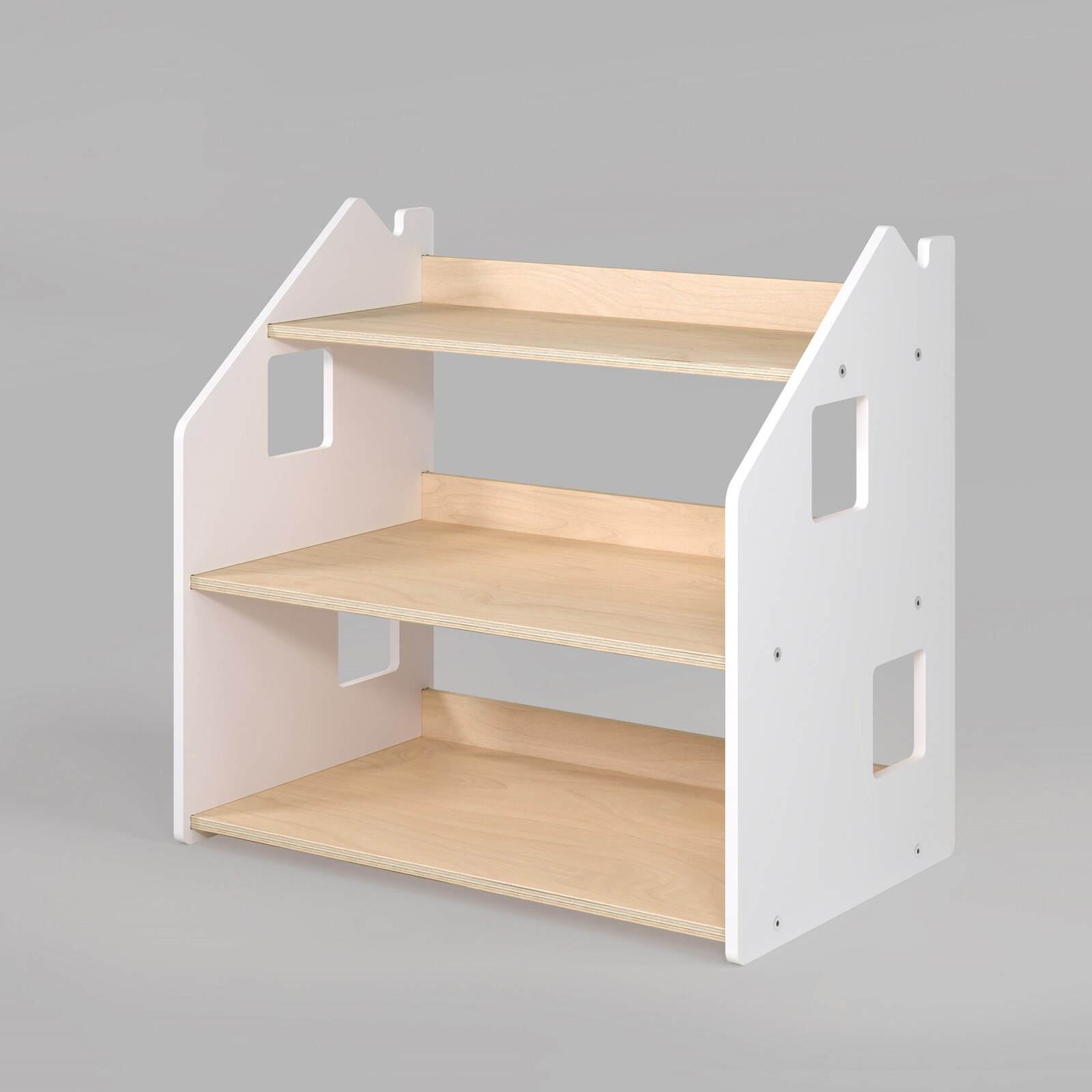 Polica na hračky – biela