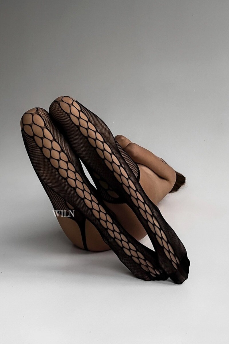 Čierne fischnet pančuchy Bait