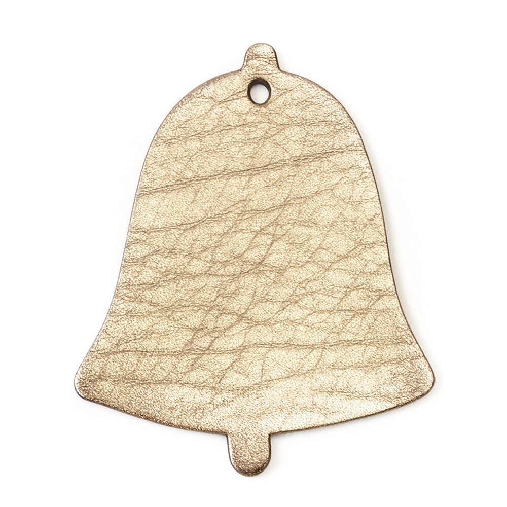 Zlatá vianočná ozdoba zvonček 619-1213-01