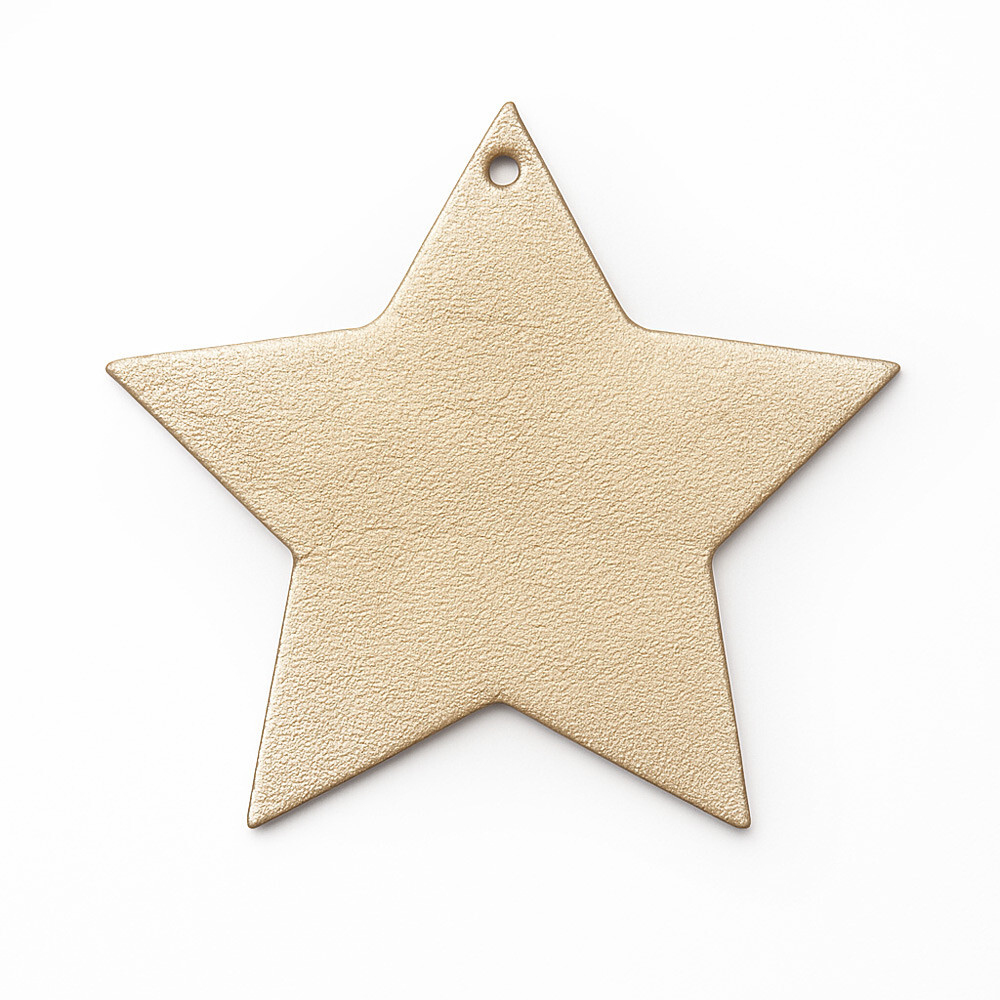 Zlatá vianočná ozdoba hviezda 619-1216-31