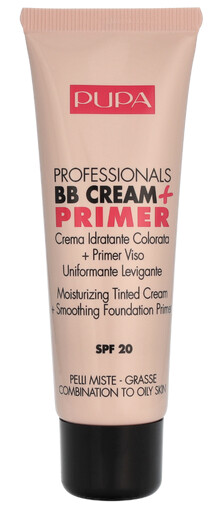 PUPA Milano BB krém a podkladová báza 2v1 BB krém+primér (Moisturizing Tinted Cream) 50 ml 001 Nude
