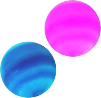 Rappa Míček galaxy skákací se světlem 5,5 cm - 2 ks - Žertovinky
