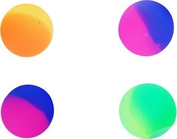 Rappa Kulička skákající dvoubarevná 38 mm, 4 ks