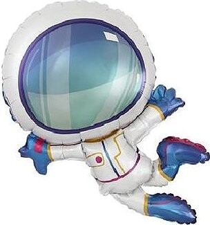 FLEXMETAL Balón fóliový kosmonaut, vesmír - 60 cm