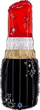 SMART BALLOONS Balón foliový červená rtěnka - 71 cm