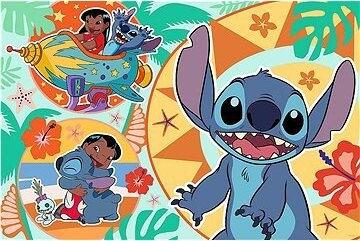 TREFL puzzle Lilo & Stitch: Šťastný deň maxi 24 dielikov