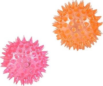 Rappa Skákací míček s ostny se zvukem a světlem 6,5 cm, 2 ks