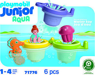 Playmobil 71776 Junior Aqua: Plávajúce tégliky s morskými zvieratkami