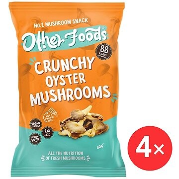 Other foods Chrumkavé hubové chipsy z hlivy ustricovej 4× 40 g