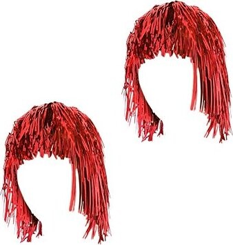 GODAN Paruka foliová červená, čert, 2ks