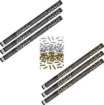 Párty konfety Sada 6 ks, 80 cm, zlaté stříbrné metalické silvestr