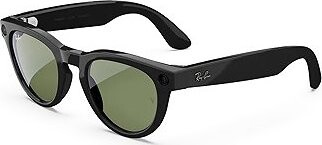 Meta RAY-BAN Meta Headliner (Standard) Smart Glasses (Gen 2) - Shiny Black, G15 Green