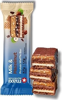 MaxiNutrition Waffle protein bar milk and hazelnut 40 g