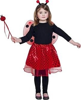 GODAN Detský kostým lienka veľ. 3 – 6 rokov, 4 ks