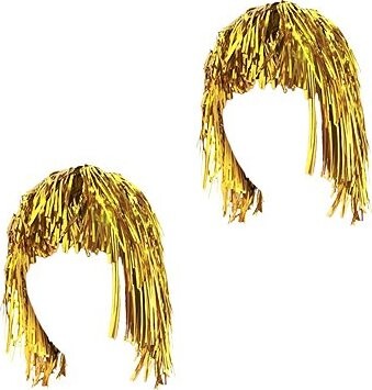 GODAN Paruka foliová zlatá, 2 ks