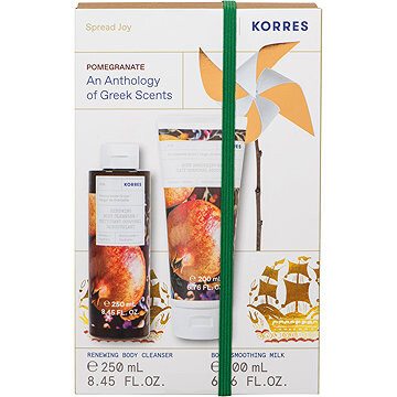 KORRES Pomegranate Grove Renewing Body Cleanser + Body Smoothing Milk 450 ml